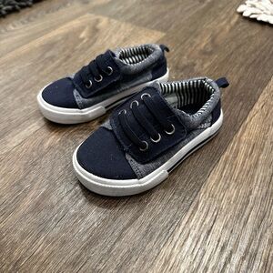 Wonder Nation Dark Blue and Gray Kids Sneakers